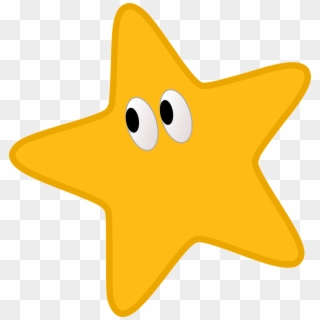 Yellow Star Clipart - Desenho De Estrela Amarela - Png Download
