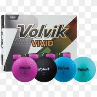 Black Volvik Golf Balls , Png Download - Golf Balls Volvik Vivid Clipart