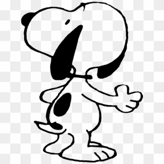 Hugging His Friend By - Snoopy Clipart