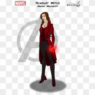 Scarlet Witch Clipart Avengers - Dc Comics - Png Download