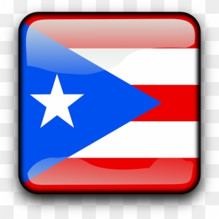 Puerto Rico Flag Square Clipart