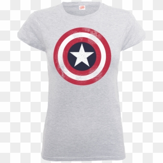 Marvel Avengers Assemble Captain America Distressed - Camiseta De Los Vengadores Clipart