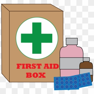 First Aid Kit Clipart Box Bandaid - Clip Art First Aid Kit - Png Download