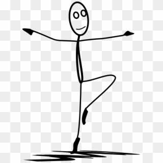Ballet, Dance, Dancing, Stickman, Stick Figure - Stickman Dancing Png Clipart