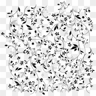 Transparent Patterns Floral - Simple Floral Vector Pattern Clipart