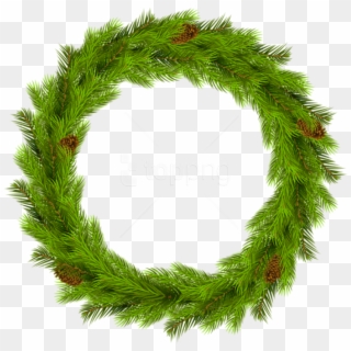 Free Png Christmas Pine Wreath Png Images Transparent - Weihnachtskranz Transparent Png Clipart