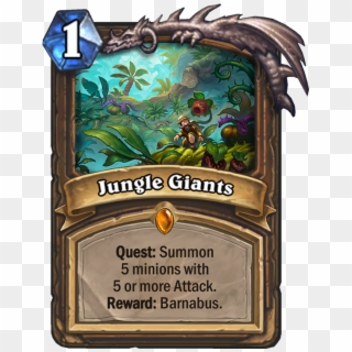 Banned Hunter Arena Cards - Jungle Giants Hearthstone Clipart