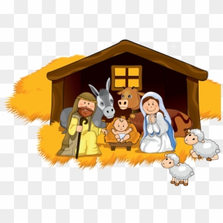 Png Kraft Christmas Card Pinterest Baby - Childrens Nativity Png Clipart