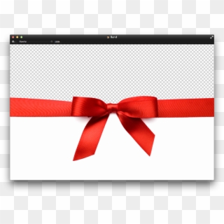 Quickly Remove Unwanted Background - Red Bow Transparent Background Clipart