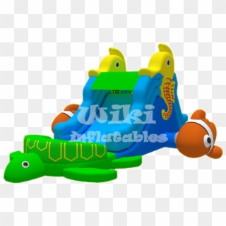 Ocean Water Slide - Inflatable Clipart