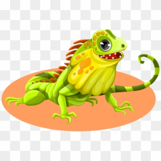 Cute Lizard Clipart - Iguana Desenho Png Transparent Png