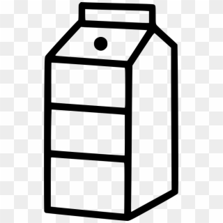 Milk Carton Png Black And White - Free Milk Carton Icon Clipart