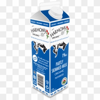Organic 1% Milk One Litre Carton - One Liter Of Milk Clipart