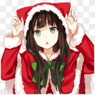 #anime #neko #kawaii #loli #navidad #girl #sticker - Chicas Anime En Navidad Clipart