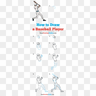 How To Draw A Player Really Easy - Baseball Player Drawing Easy Clipart