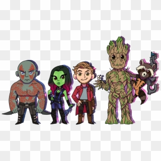 Guardians Of The Galaxy - Guardians Of Galaxy Groot Chibi Clipart