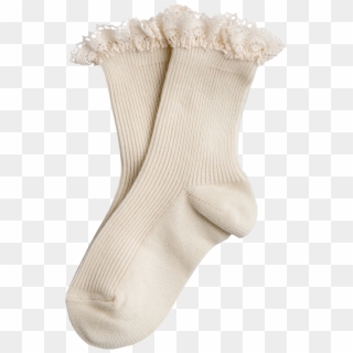 Top Lace Short White Socks Nami Boutique Jx39 - Sock Clipart