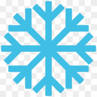 File - Emoji U2744 - Svg - Simple Snowflake Silhouette Clipart