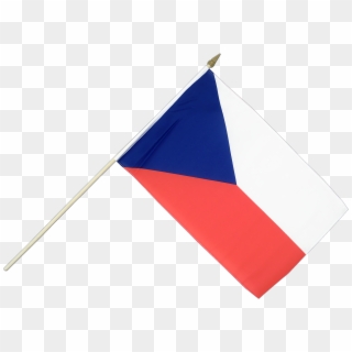 Stick Included For Flag-waving - Drapeau République Tcheque Png Clipart