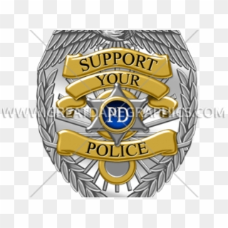 Support Police Badge Stickers Decals Clipart