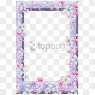 Free Png Violet Flower Frame Png Image With Transparent - Blessings To You & Family Clipart