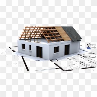 House Under Construction - House In Construction Png Clipart