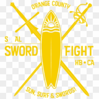 Socal Sword Fight Yellow - Graphic Design Clipart
