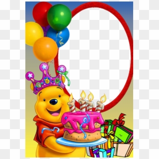 Photo Effect From Category - Winnie The Pooh Birthday Frames Clipart
