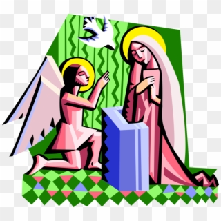 Vector Illustration Of Spiritual Angel Gabriel With Clipart