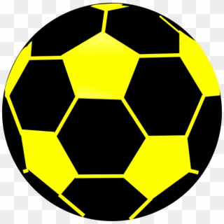 Black - Black And Yellow Ball Clipart