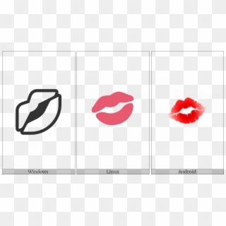 Kiss Mark On Various Operating Systems Clipart