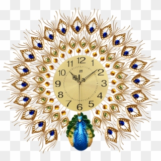 Oversized Peacock Designer Home Goods Wall Clocks Beautiful - Футболка Wonder Woman Купить Украина Clipart