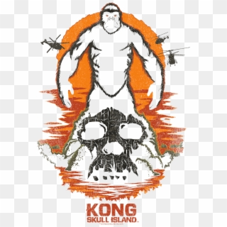 King Kong Kong Silhouette Men's Heather T-shirt Clipart