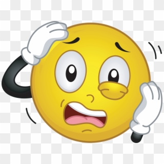 Cartoon Confused Face - Confused Smiley Clipart