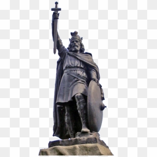 Statue D'alfred Le Grand À Winchester Cropped - King Alfred The Great Clipart