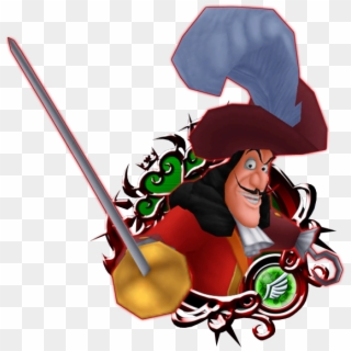 Captain Hook Png Transparent Image - Kingdom Hearts Young Xehanort Medal Clipart