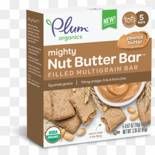 Peanut Butter - Plum Organics Nut Butter Bar Clipart