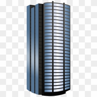 Blue Round Skyscraper Png Clipart - Window Transparent Png