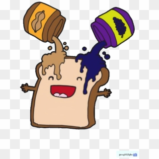 Png Royalty Free Library Purple - Peanut Butter And Jelly Sandwich Gif Clipart