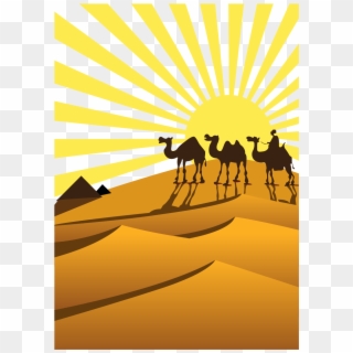 Picture Royalty Free Stock Camel Vector Desert Background - Camel Clipart