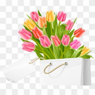 Wedding Invitation Tulip Flower Bouquet Clip Art - Tulip Flowers - Png Download