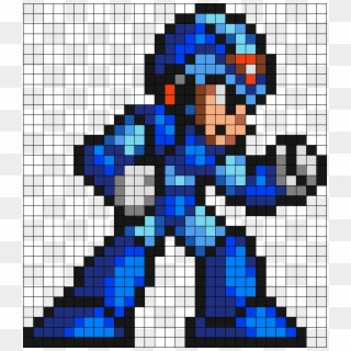 Mega Man X Perler Bead Pattern / Bead Sprite - Megaman X 16 Bits Clipart