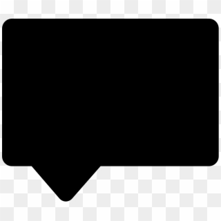 Black Rectangular Shape Svg Png Icon Free Ⓒ - Black Rectangle Speech Bubble Png Clipart