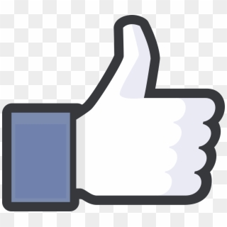 Thumbs Up Facebook Logo Png Transparent - Facebook Like Clipart