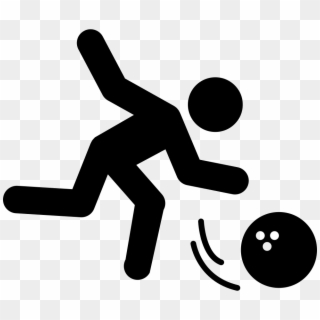 Person Throwing Bowling Ball Comments - Playing Bowling Icon Png Clipart