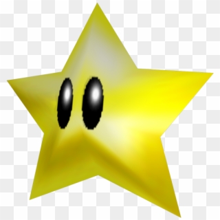 Mario Clipart Yellow Star - Mario 64 Power Star - Png Download