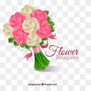 Bouquet Of Rose Flowers Transpa Background Png - Buket Bunga Vector Png Clipart