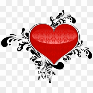 Free Png Red Art Heart Png - Valentine's Day Heart Designs Clipart