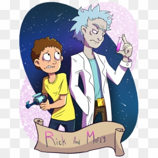 Rick And Morty Clipart Buff - Rick And Morty Anime Version - Png Download