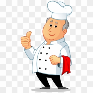 Chef Larry Gives A Hearty Thumbs Up To The Restaurant - Cartoon Chef Transparent Clipart